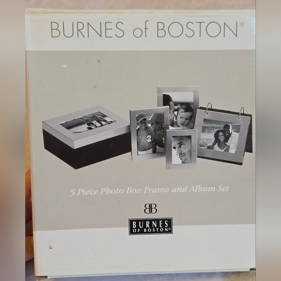 Photo Box Frame And Album Set 5 Pc Burnes Of Boston - Picture 3 of 7